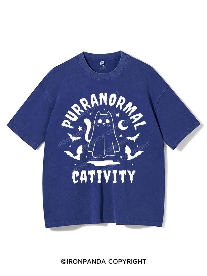 PURRANORMAL CATIVITY VINTAGE GYM SHIRT