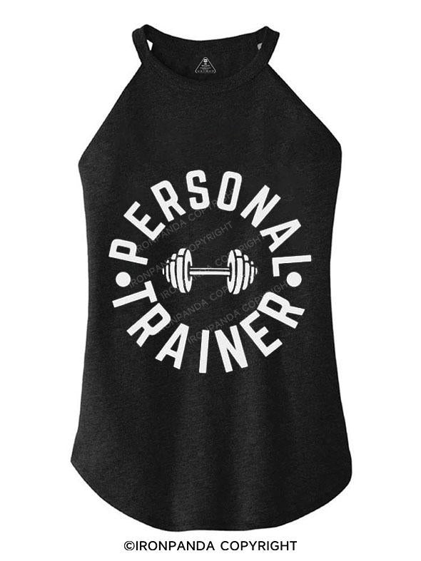 PERSONAL TRAINER TRI ROCKER COTTON TANK