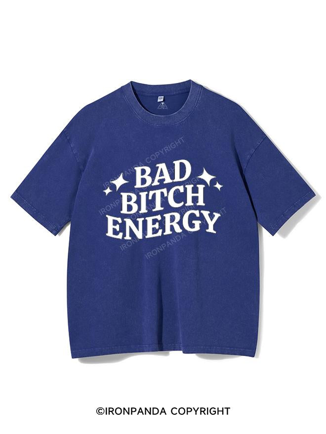 BAD BITCH ENERGY VINTAGE GYM SHIRT