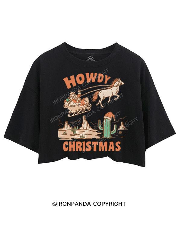 HOWDY CHRISTMAS CROP TOPS