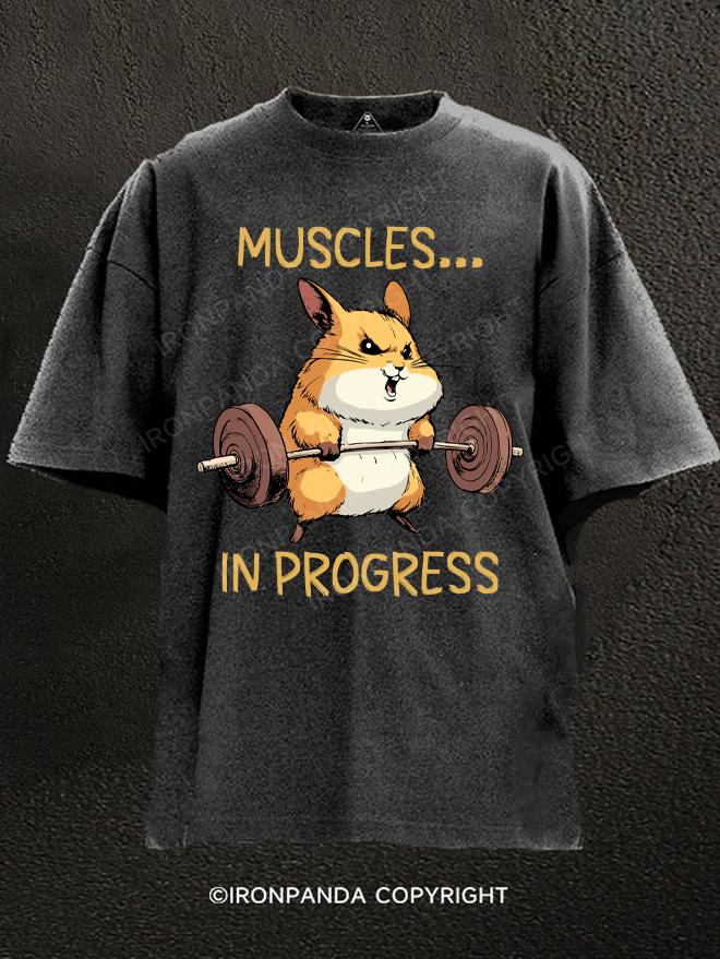 MUSCLES IN PROGRESS Washed Gym Shirt