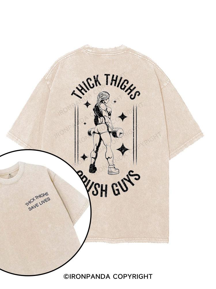 THIGHS THICK CRUSE GUYS printed Gym Shirt