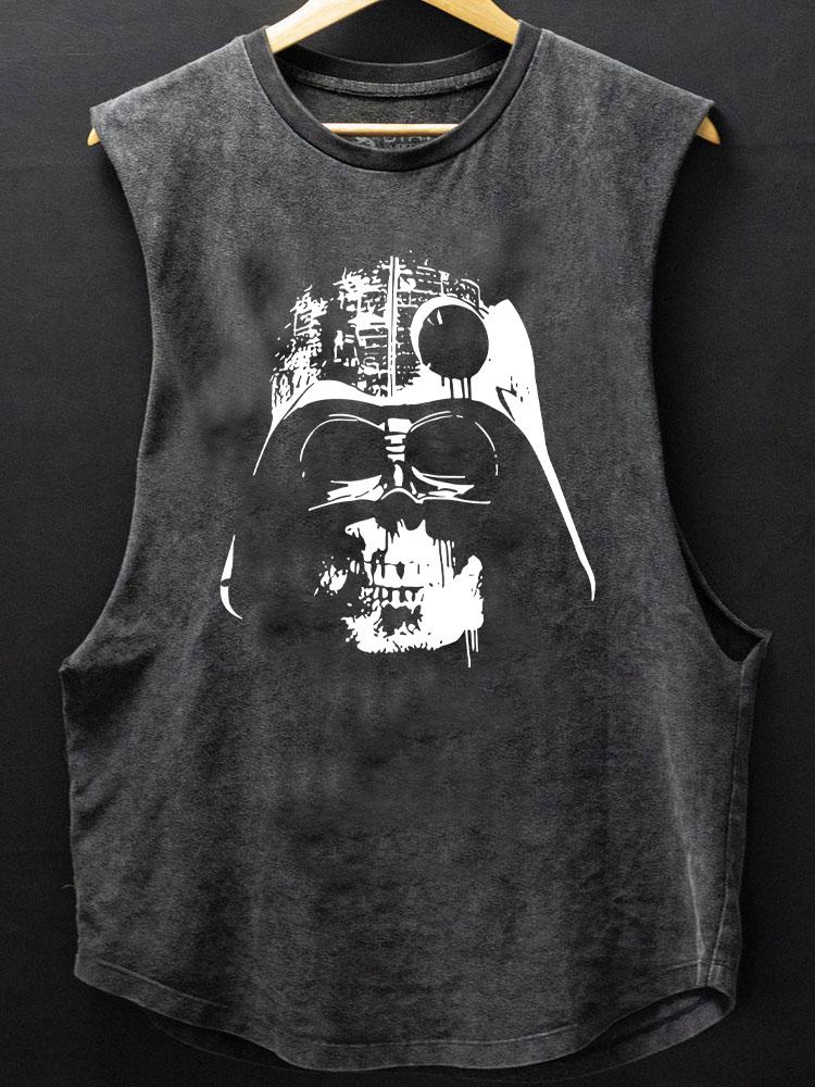 vader skull SCOOP BOTTOM COTTON TANK