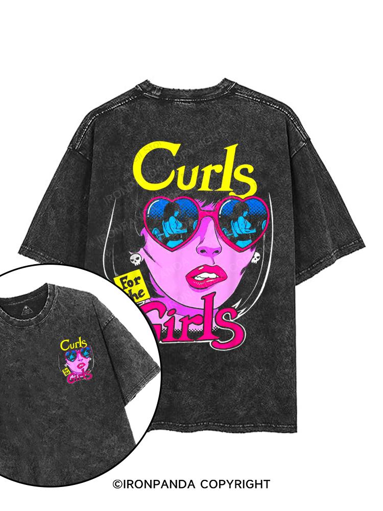 Curls For the Girls printed Gym Shirt