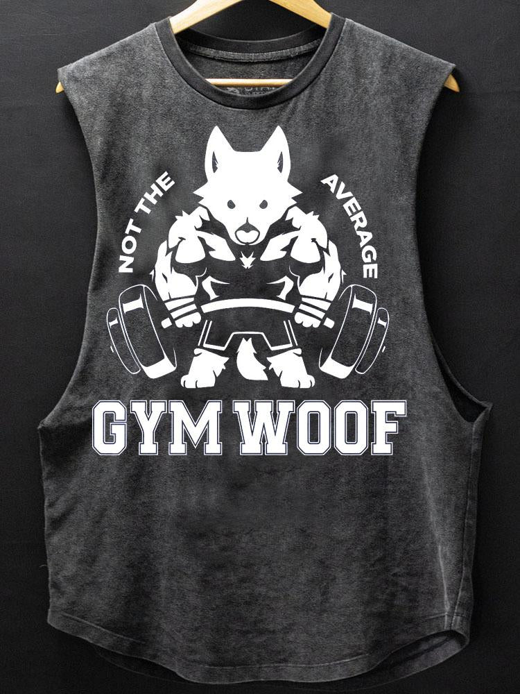 Gym Woof Scoop Bottom Cotton Tank