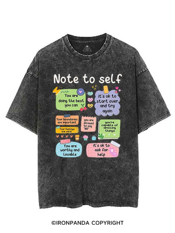 Note to self VINTAGE GYM SHIRT