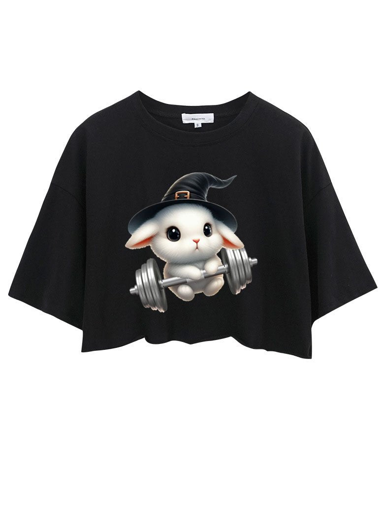 WITCH RABBIT LIFTING CROP TOPS