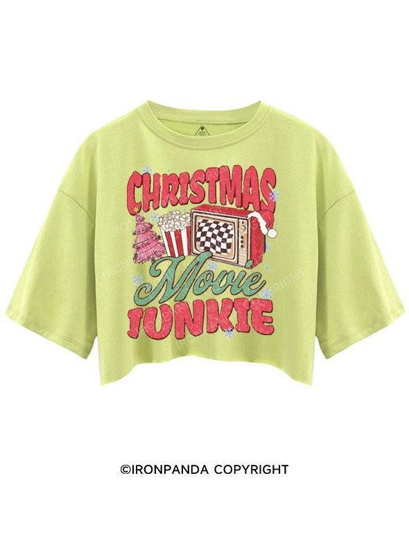 CHRISTMAS MOVIE JUNKIE CROP TOPS