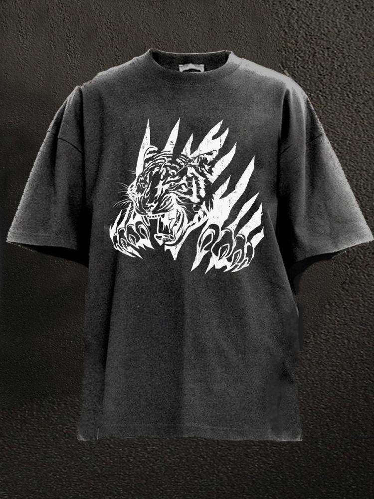 Fierce Tiger Washed Gym Shirt