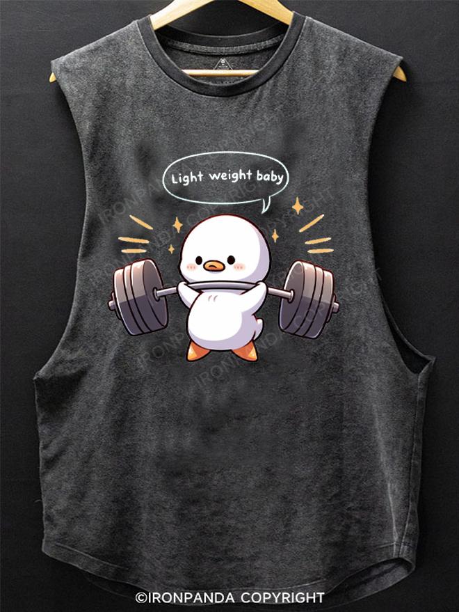 Powerlifting：Cute Duck SCOOP BOTTOM COTTON TANK