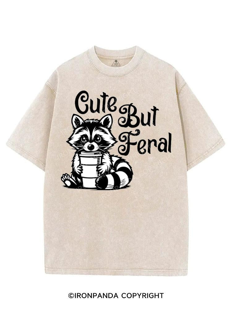 CUTE BUT FERAL VINTAGE GYM SHIRT