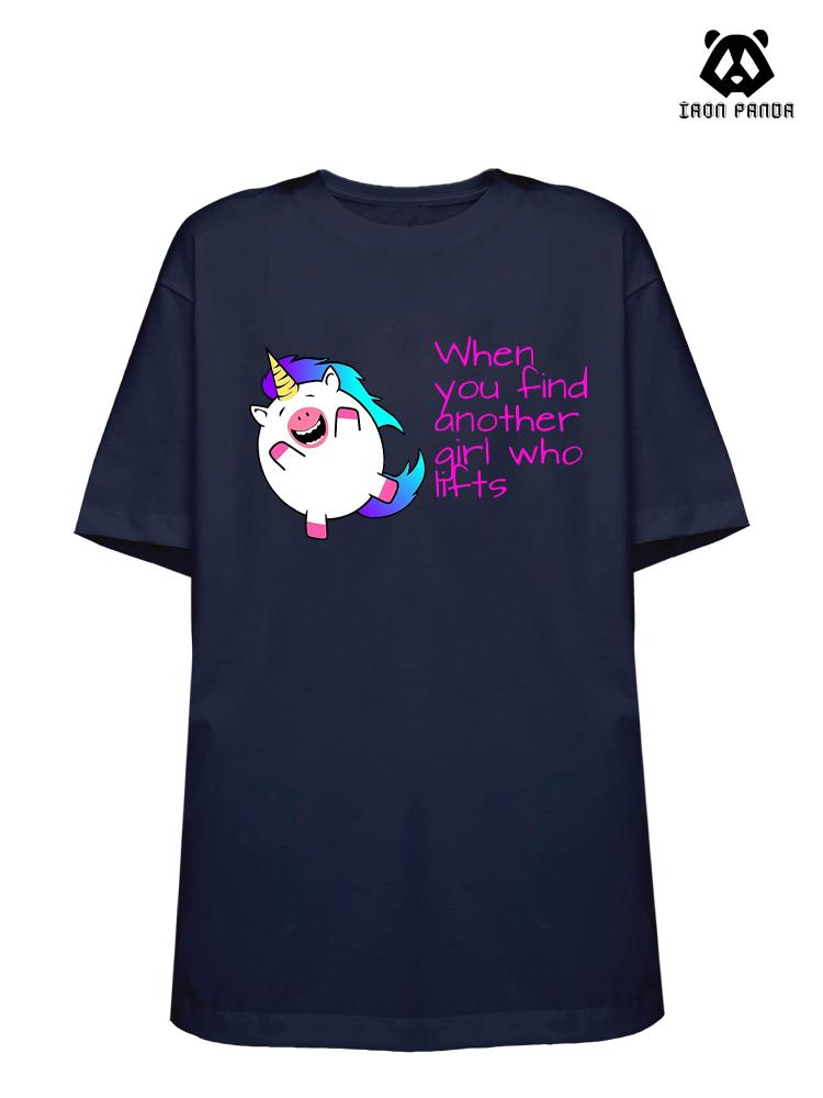 unicorn Loose fit cotton  Gym T-shirt