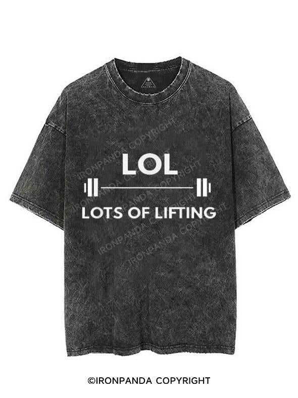 LOTS OF LIFTING VINTAGE GYM SHIRT