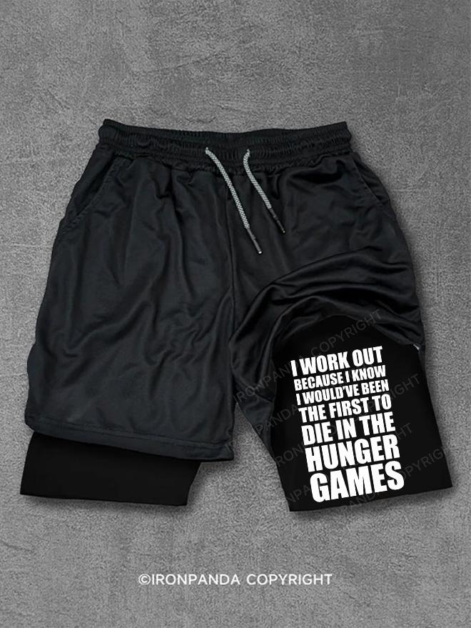 DIE IN THE HUNGER GAMES Performance Training Shorts