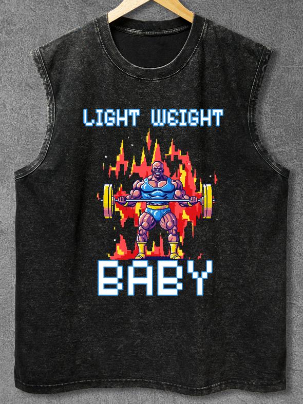 light weight baby Washed Gym Tank