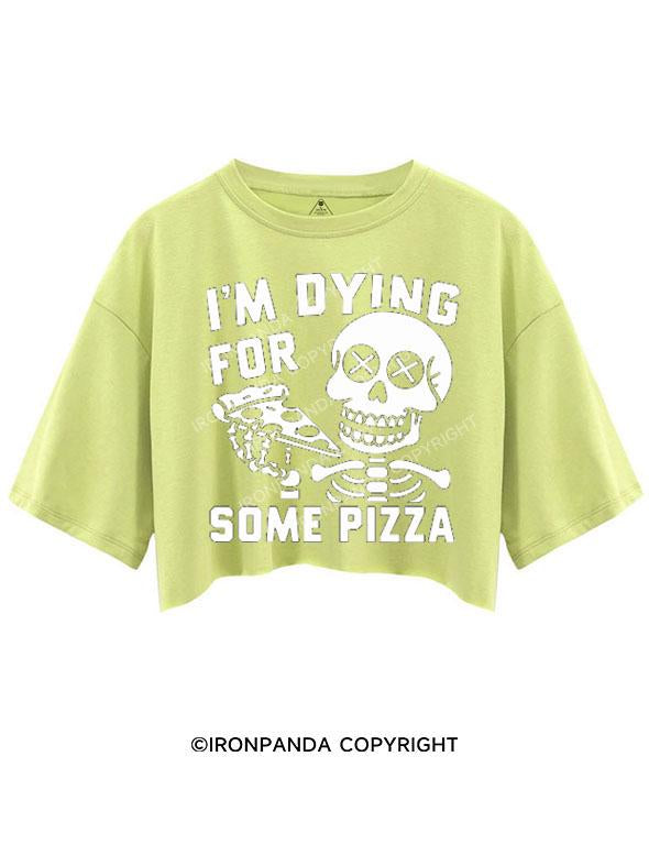 I'M DYING FOR SOME PIZZA CROP TOPS