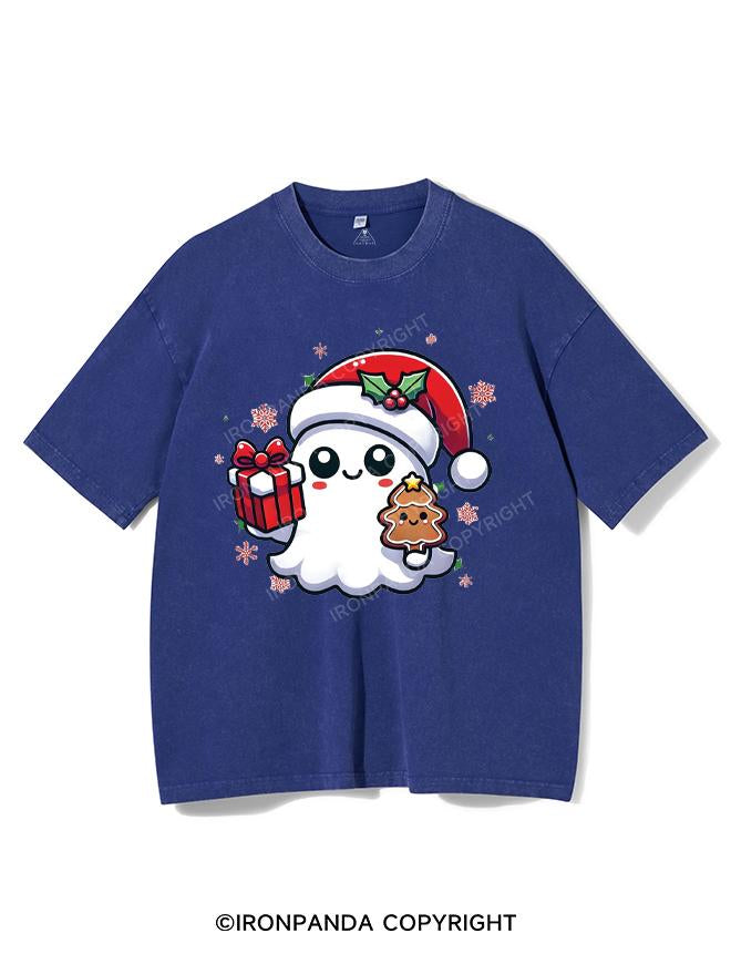 SPOOKY SPIRITS SPREADING CHRISTMAS CHEER! VINTAGE GYM SHIRT