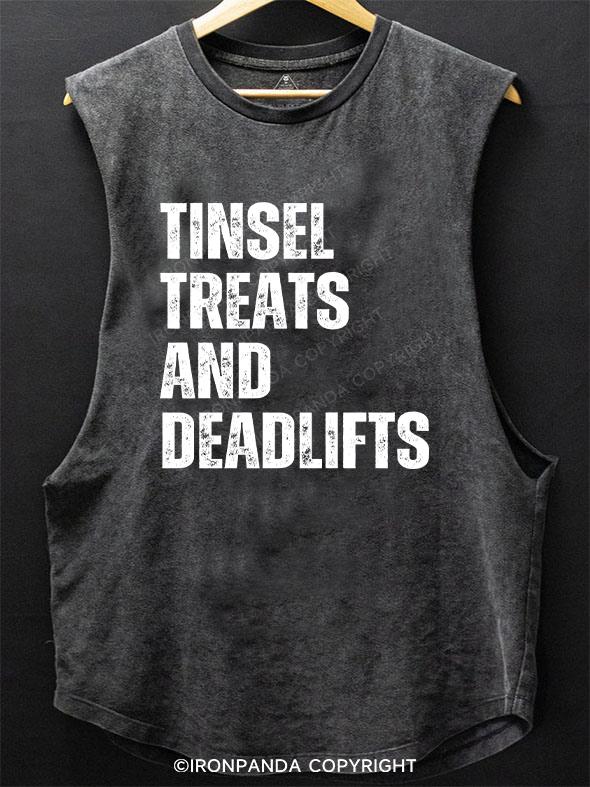 Tinsel treats and deadlifts SCOOP BOTTOM COTTON TANK