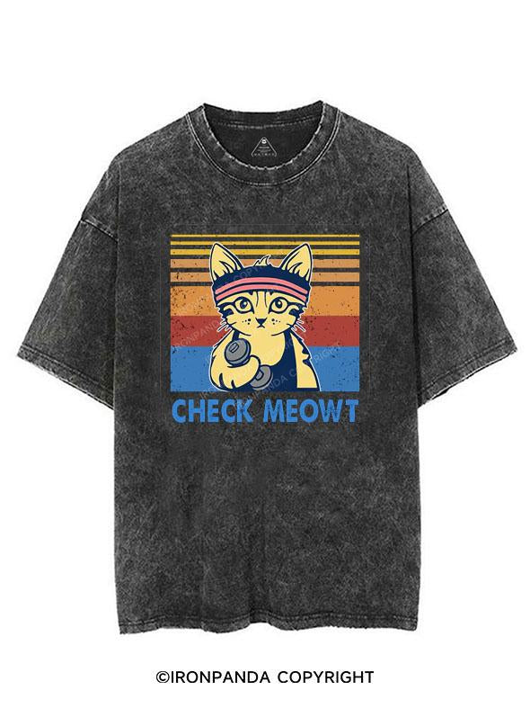 CHECK MEOWT VINTAGE GYM SHIRT