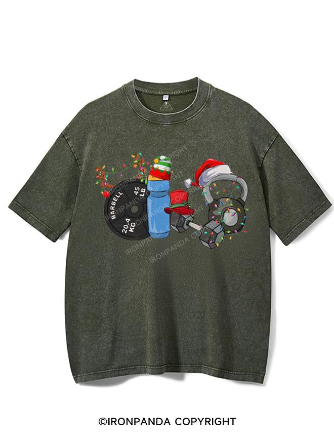 CHRISTMAS STYLE IN THE GYM VINTAGE GYM SHIRT