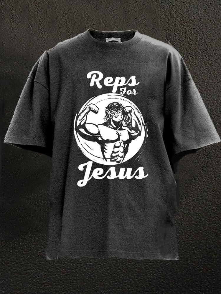 reps for jesus Washed Gym Shirt