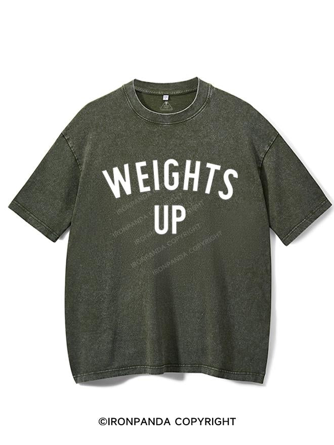 WEIGHTS UP VINTAGE GYM SHIRT