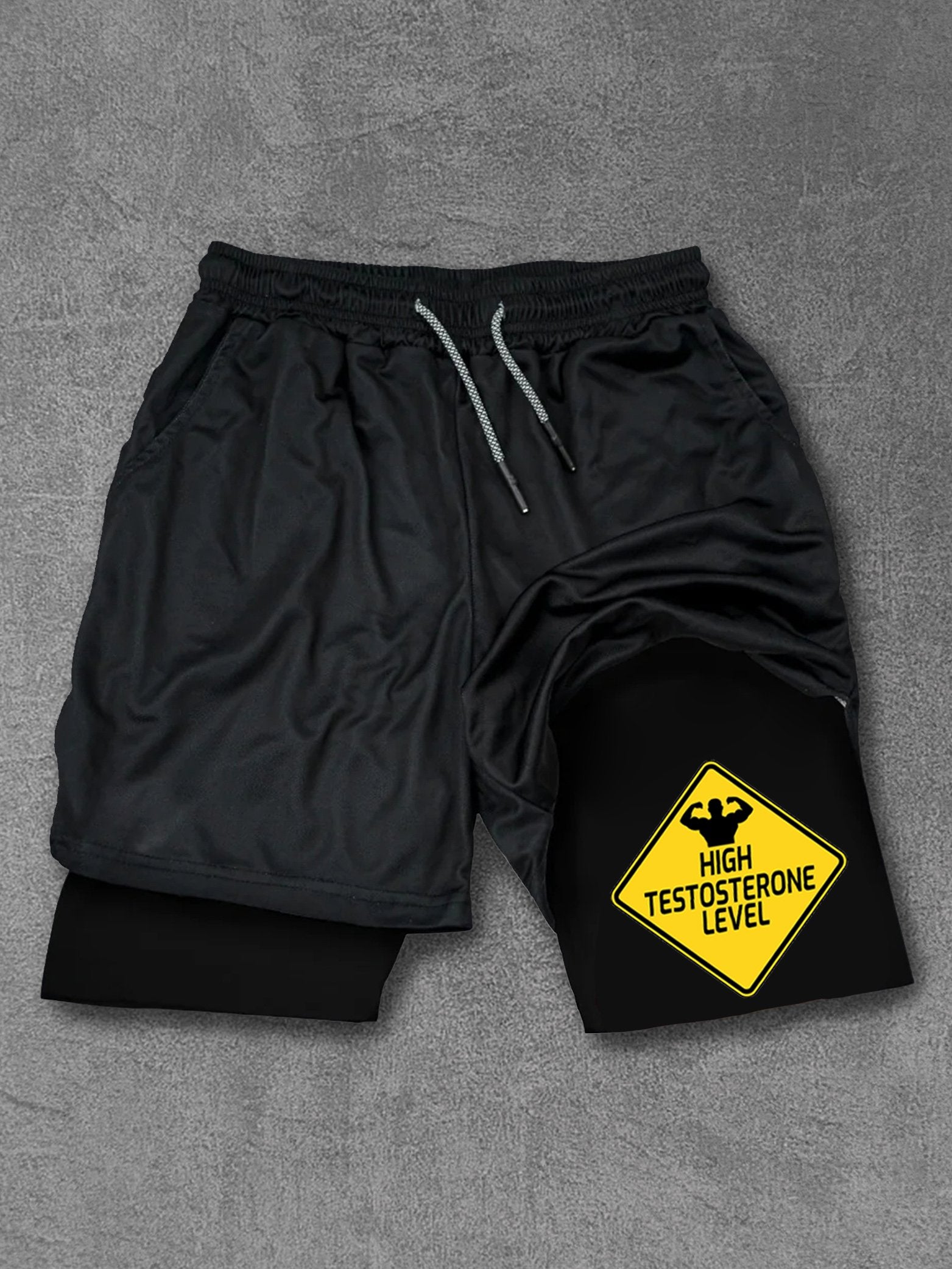 Weight Lifting Testosterone Muscular Men Performance Training Shorts