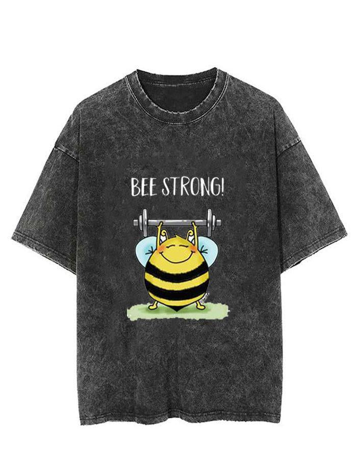 BEE STRONG  VINTAGE GYM SHIRT