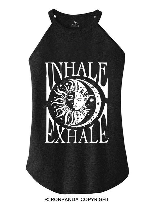 INHALE & EXHALE TRI ROCKER COTTON TANK