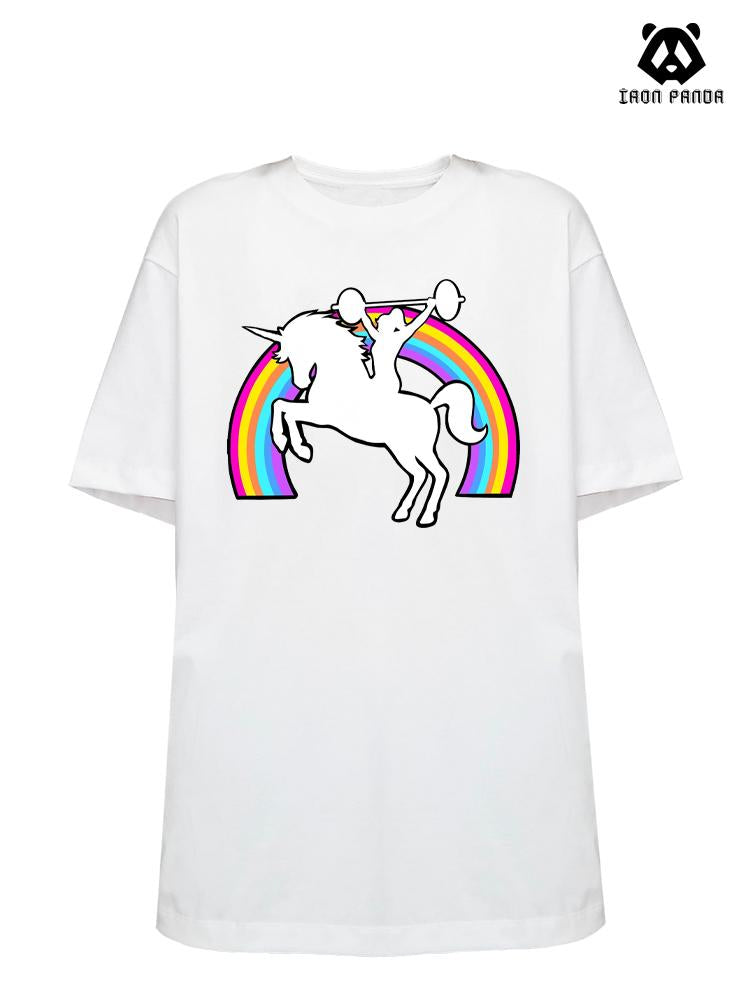 unicorn Loose fit cotton  Gym T-shirt