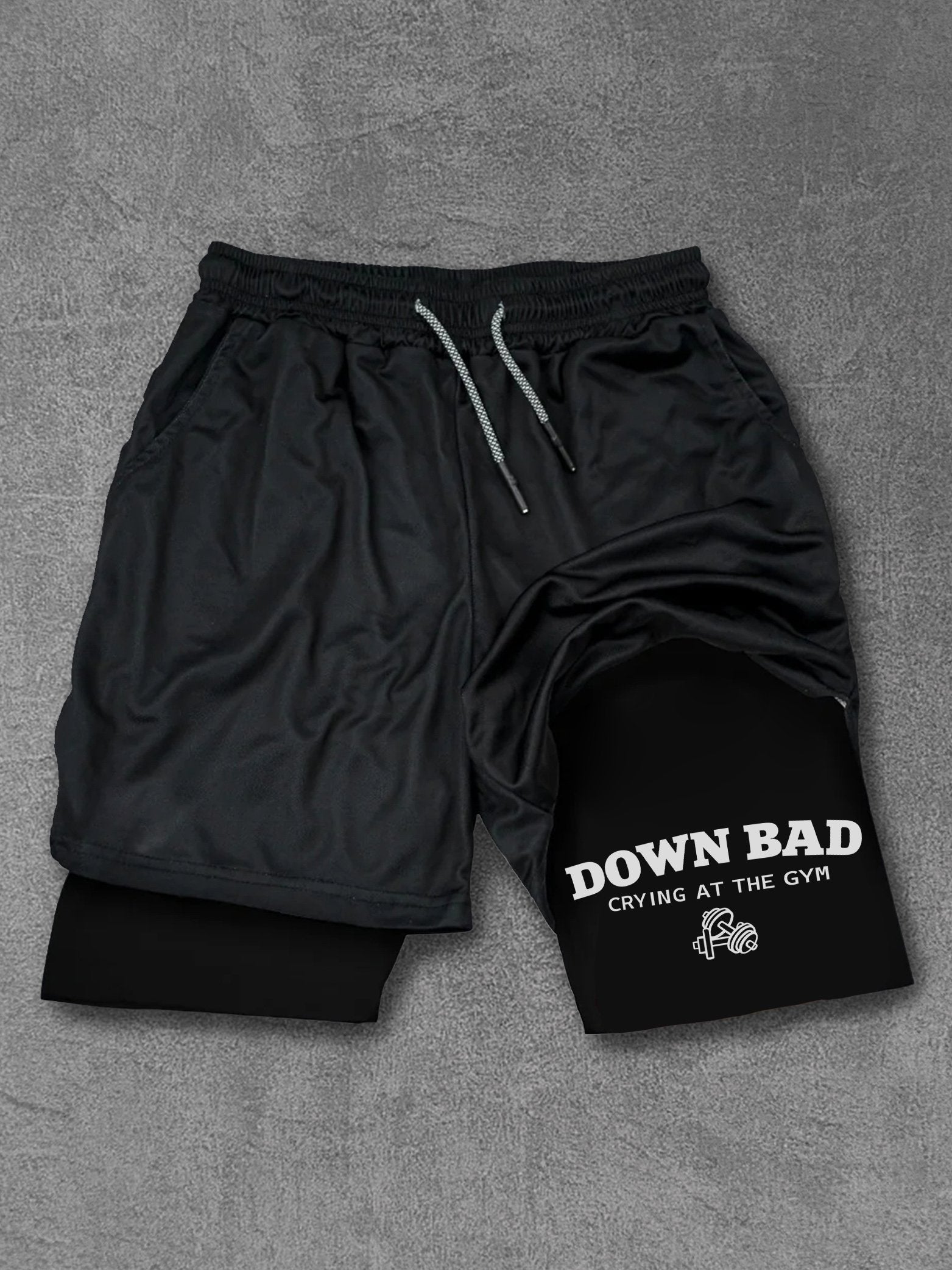 Down Bad Crying At The Gym Performance Training Shorts