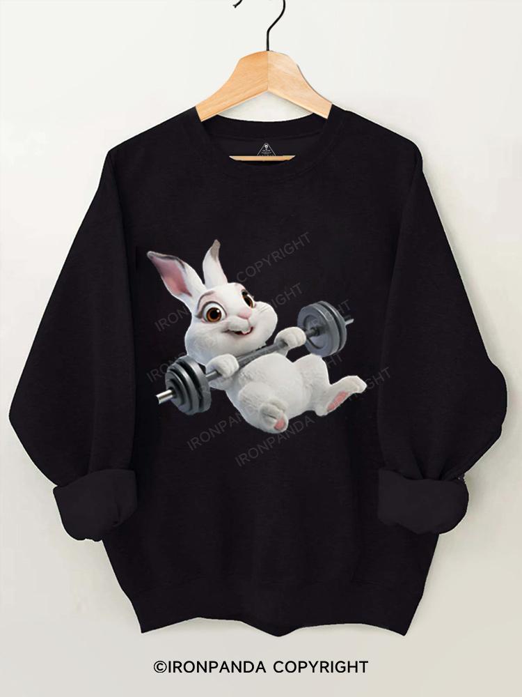 bunny workout Gym Sweatshirt