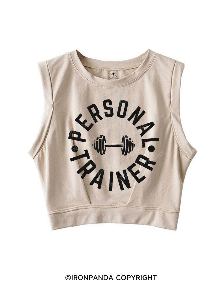 PERSONAL TRAINER SLEEVELESS CROP TOPS