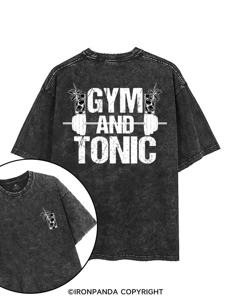 GYM AND TONIC printed Gym Shirt