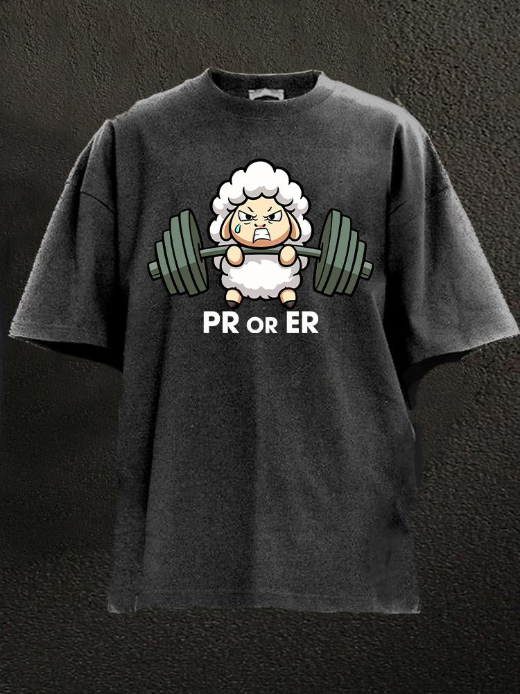 PR OR ER Lamb Washed Gym Shirt