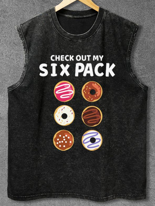 check out my six pack Washed Gym Tank