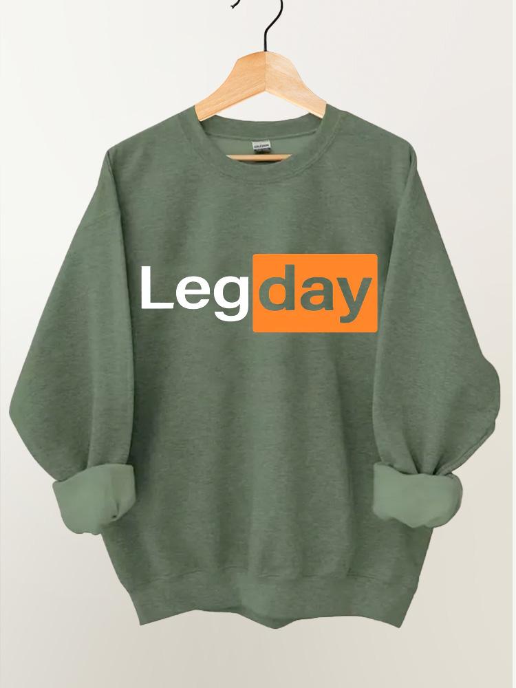 Leg Day Vintage Gym Sweatshirt