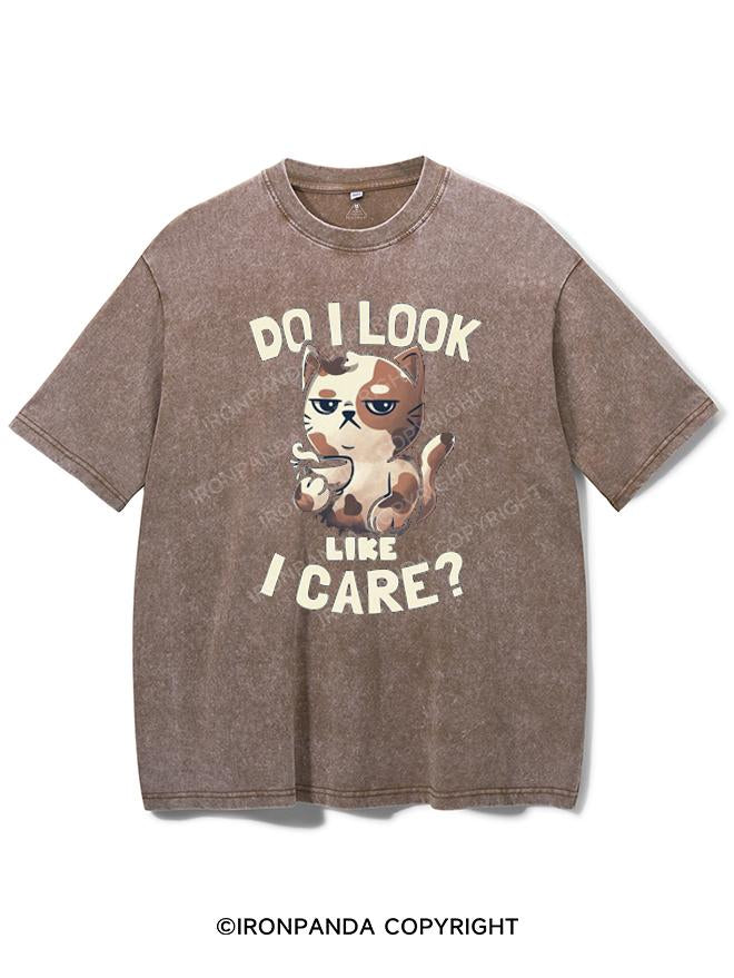 DO I LOOK LIKE I CARE? VINTAGE GYM SHIRT