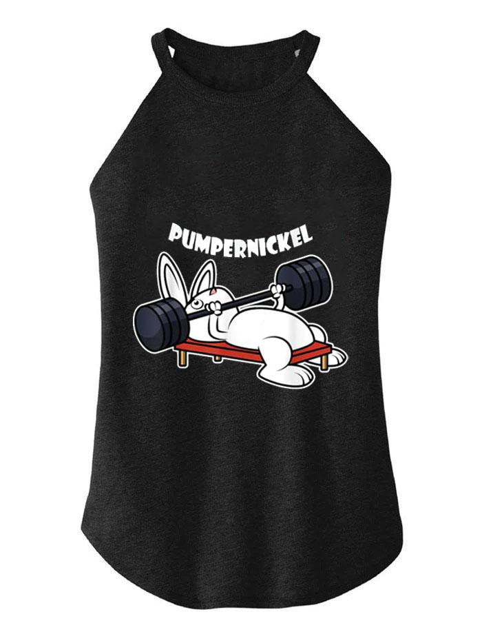 PUMPERNICKEL RABBIT WEIGHTLIFTING ROCKER COTTON TANK