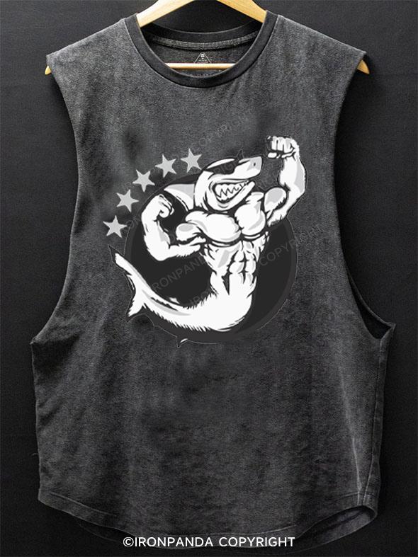 Strong Shark SCOOP BOTTOM COTTON TANK