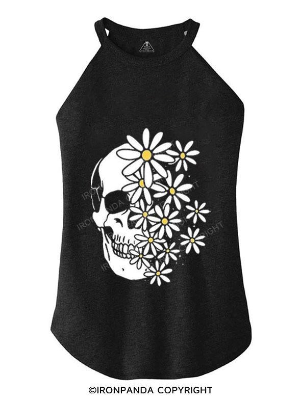 LIFE BLOOMS FROM DEATH TRI ROCKER COTTON TANK