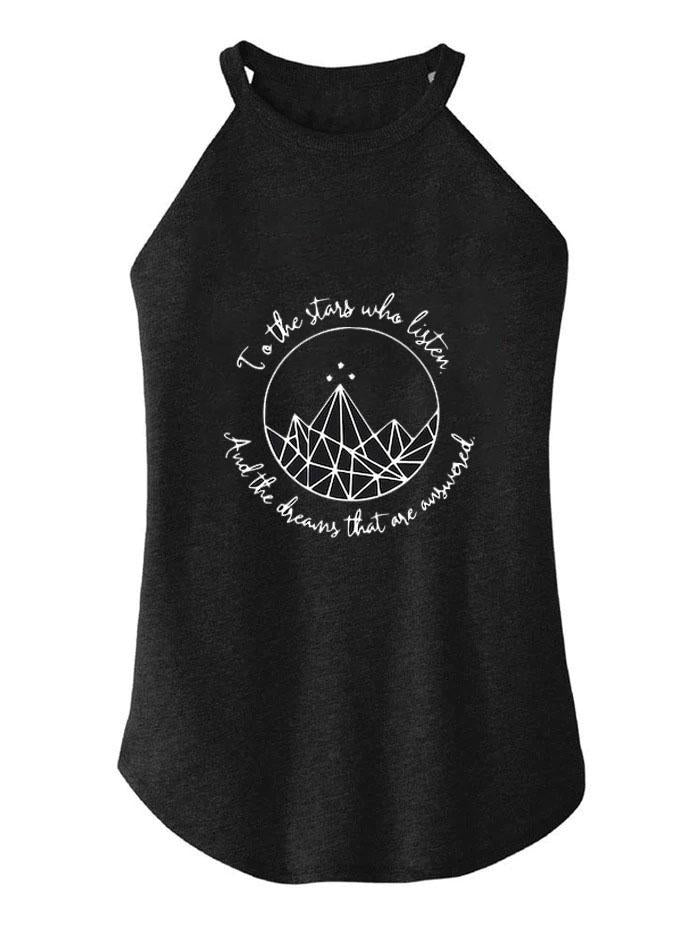 To The Stars Who Listen TRI ROCKER COTTON TANK