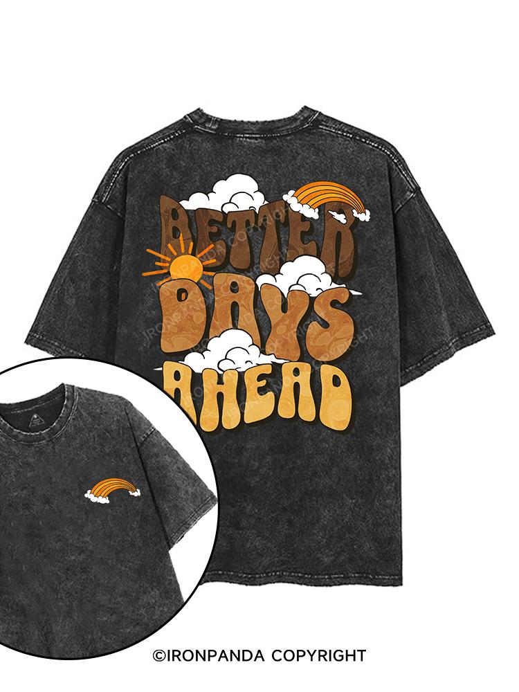 BETTER DAYS AHEAD printed Gym Shirt