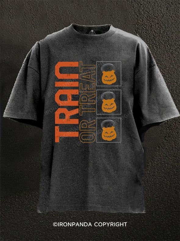 Train Or Treat Washed Gym Shirt