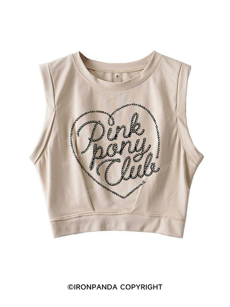 PINK PONY CLUB SLEEVELESS CROP TOPS