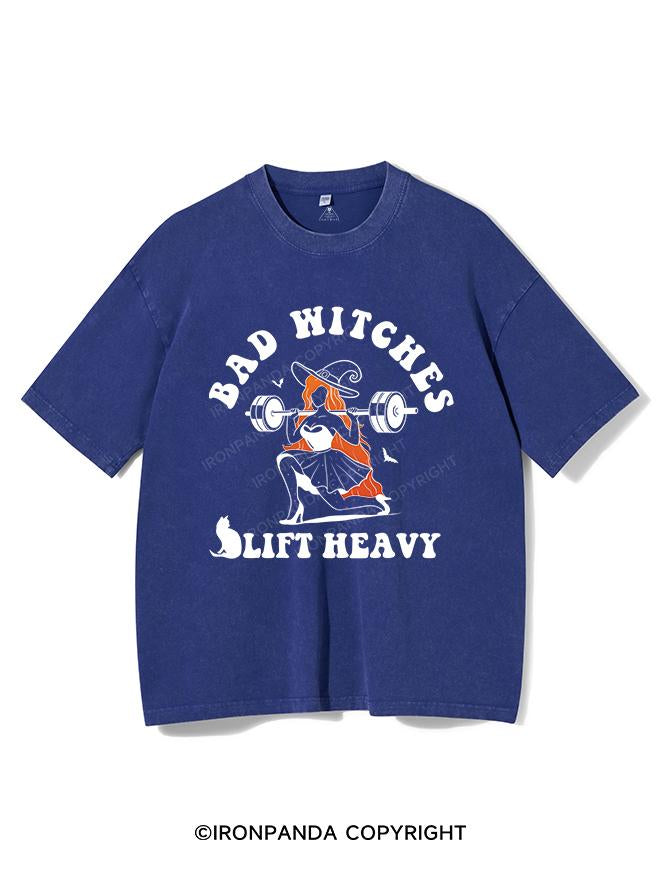 BAD WITCHES LIFT HEAVY VINTAGE GYM SHIRT