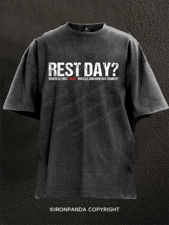 Rest Day? Washed Gym Shirt