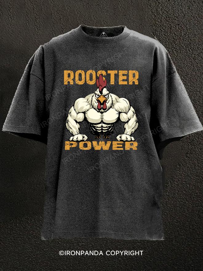 ROOSTER POWER Washed Gym Shirt