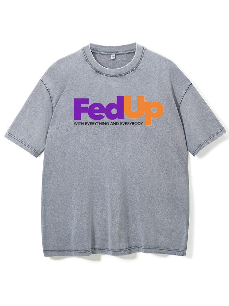 FedUp Washed Gym Shirt