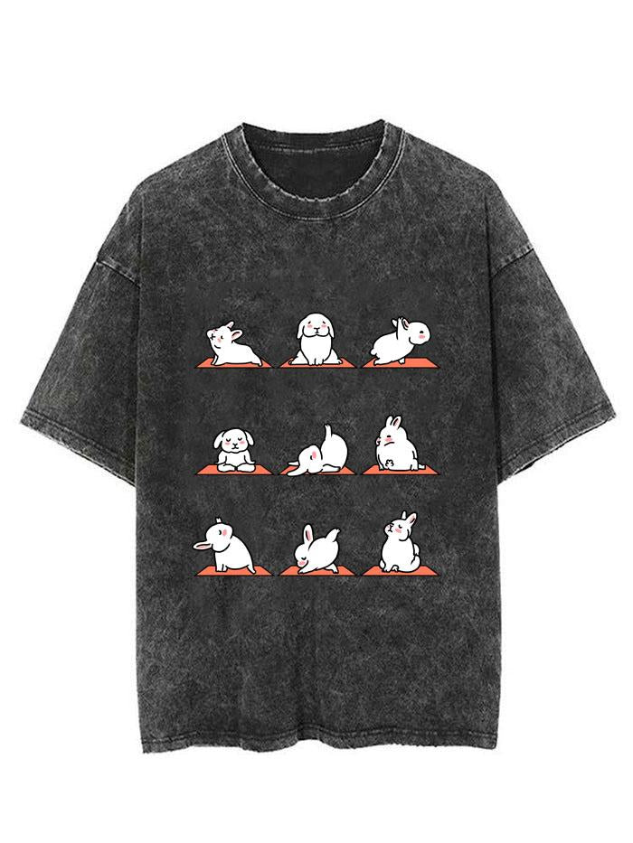 CUTE RABBIT FITNESS VINTAGE GYM SHIRT